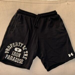 Black Project Rock Under Armor Men’s Cozy Tie Shorts